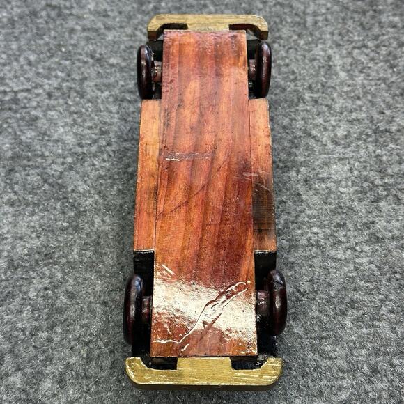 Handcrafted Vintage Wood 1931 Rolls-Royce Phantom II Continental Style car Model - Picture 5 of 6